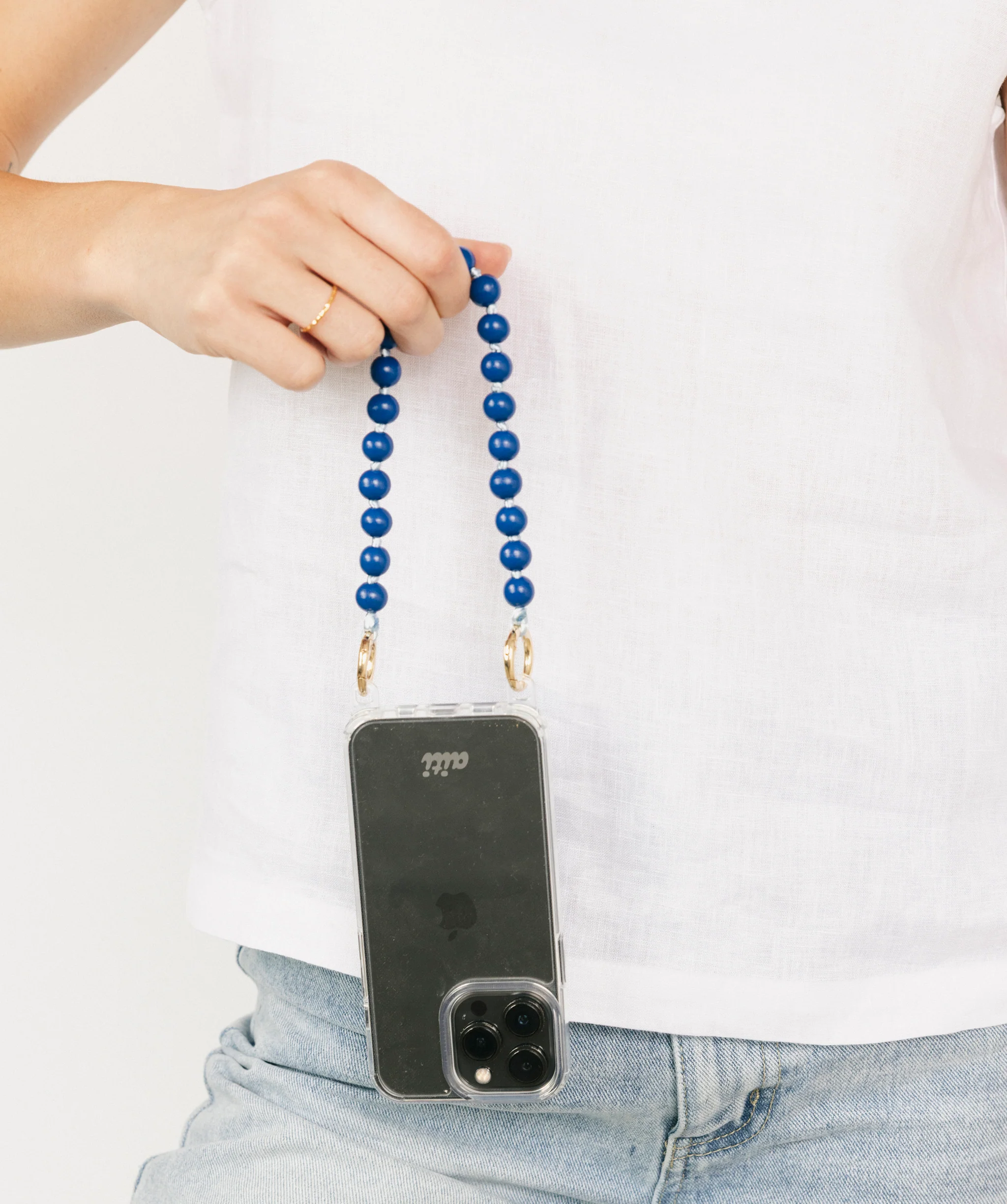 Blue Wood Phone Chain - Image 3