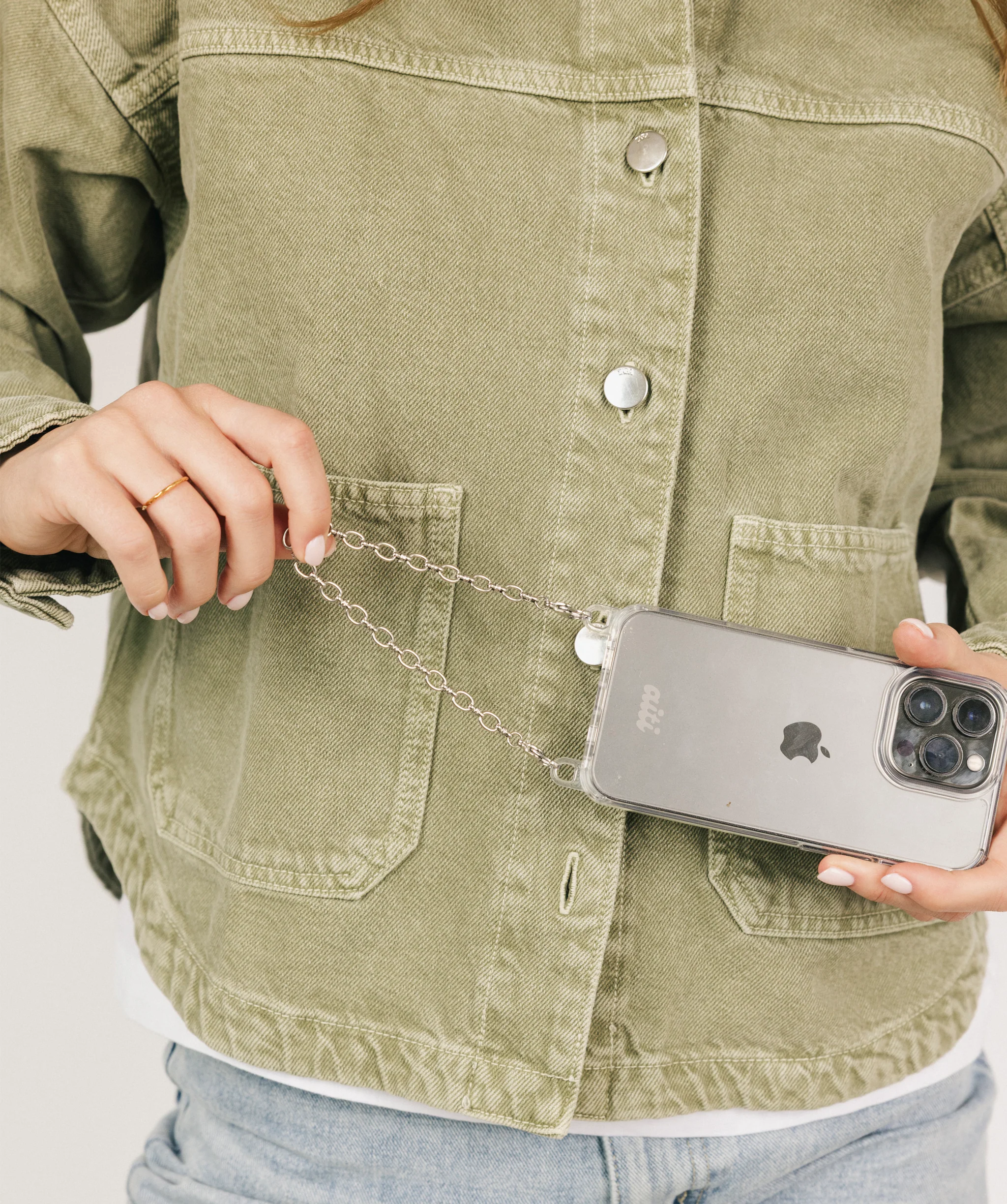 Classic Silver Phone Chain - Image 3