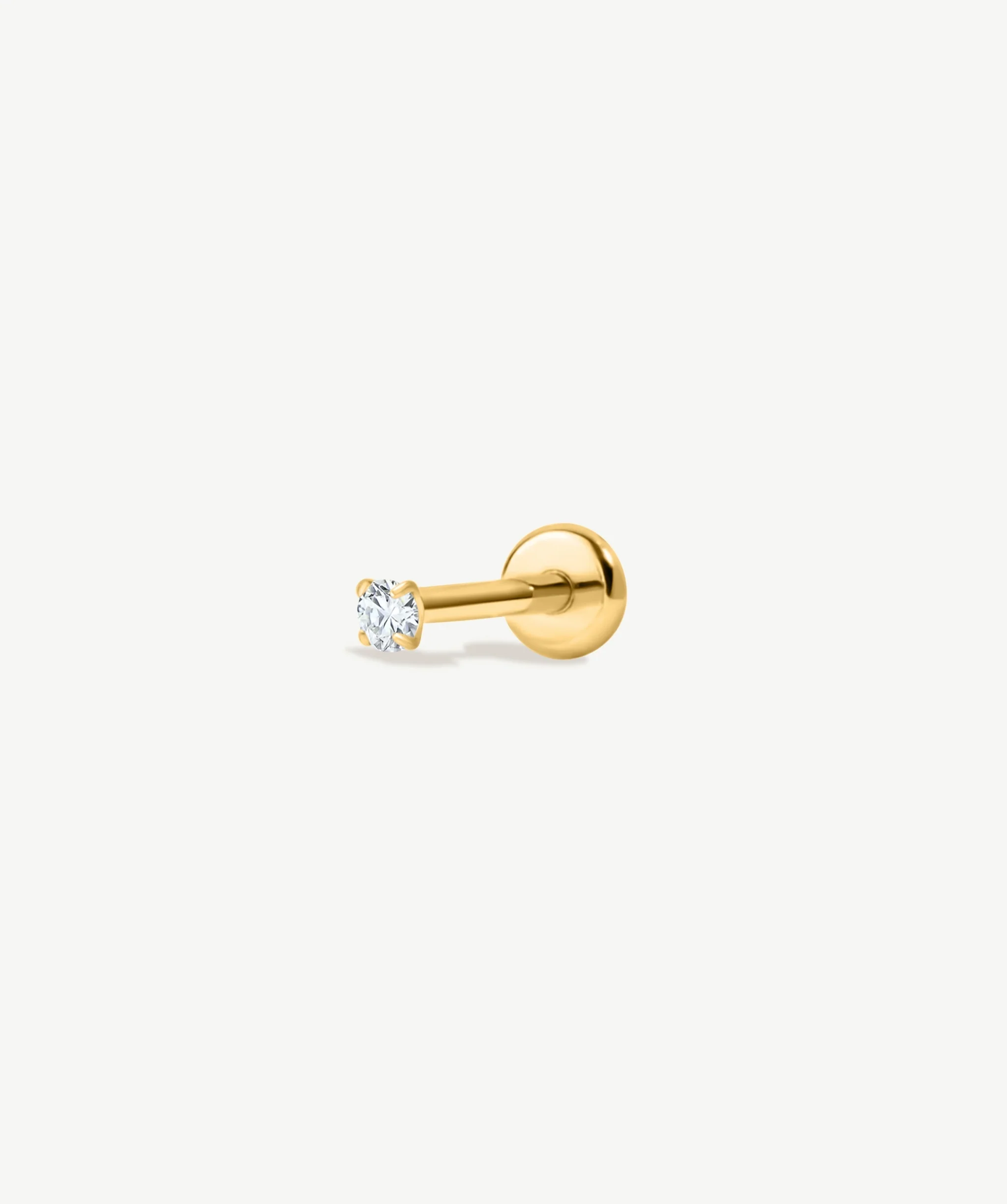 Solitaire CZ Flat Back Stud - Image 9